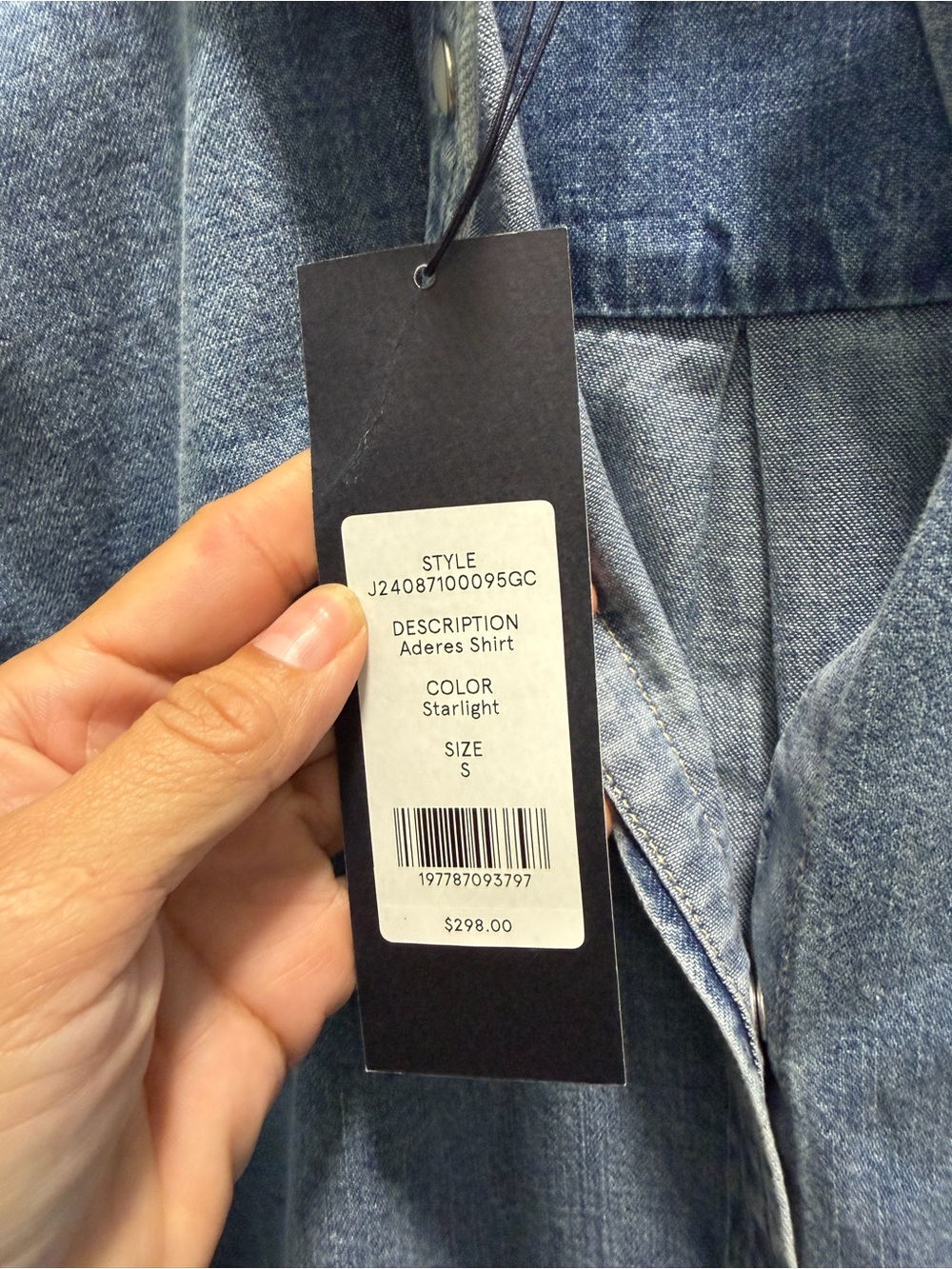 Veronica Beard Denim Shirt - Picture 5 of 8